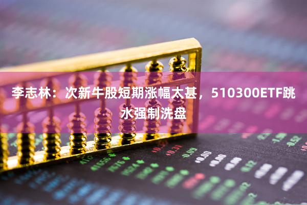 李志林：次新牛股短期涨幅太甚，510300ETF跳水强制洗盘